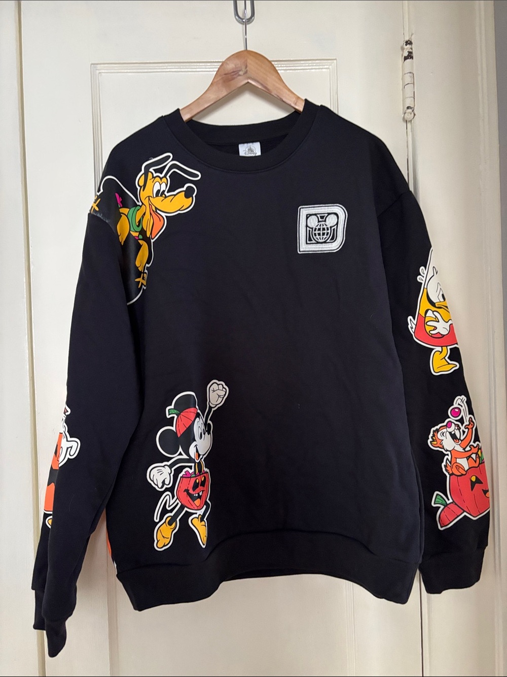 Disney parks Halloween Pullover Sweatshirt with Multicolor Cartoon Characters